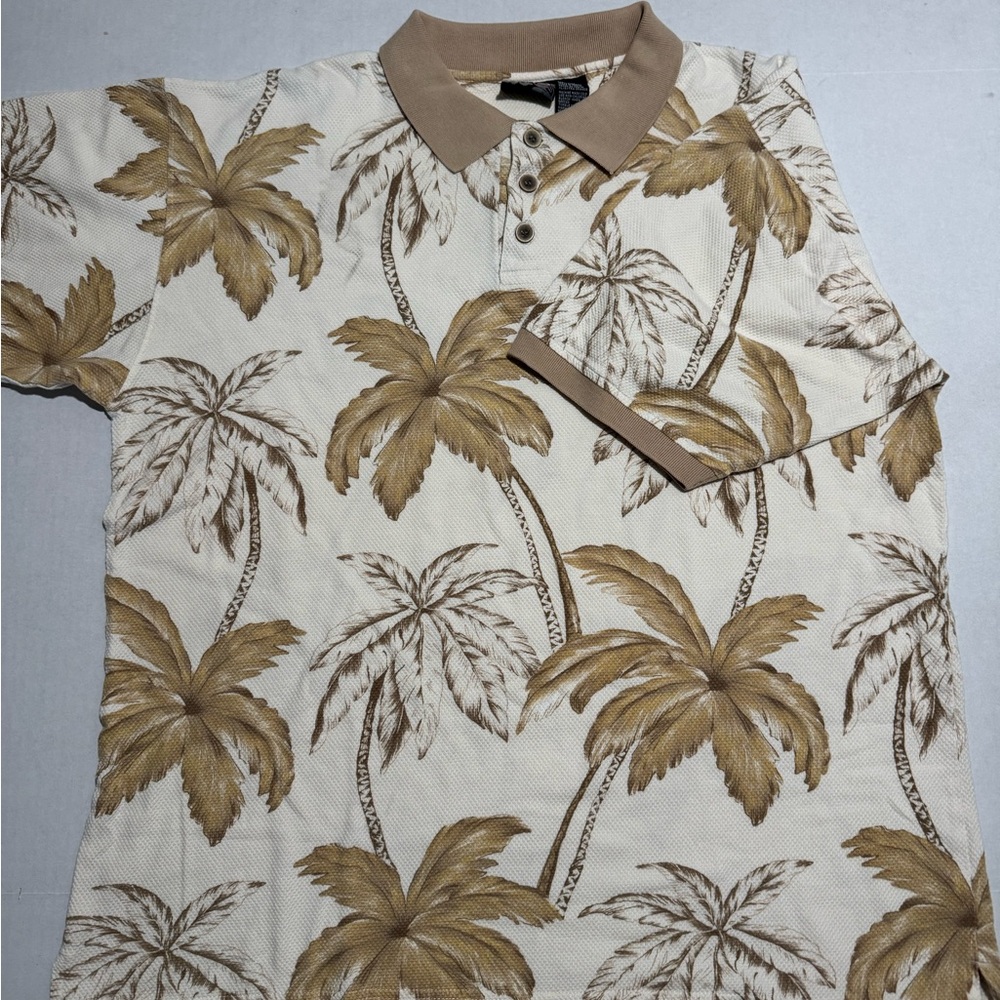 Y2K OP Ocean Pacific Sport Textured Hawaiian SS Shirt, No Tag (XL?) #906‎